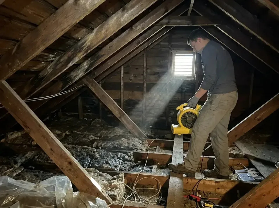 attic-water-damage-drying-proc-007 — frequently asked questions, Emergency Water Extraction & 24/7 Flood Response in Kemmere…